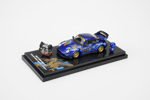 Motorhelix 1/64 RWB 993 Royal Ocean – Metallic Blue - GT Hobby Store