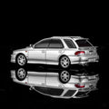 Motorhelix 1/64 Subaru Impreza Wagon WRX STI Ver VI - Arctic Silver Metallic - GT Hobby Store