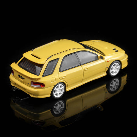 Motorhelix 1/64 Subaru Impreza Wagon WRX STI Ver VI - Cashmere Yellow - GT Hobby Store