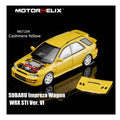 Motorhelix 1/64 Subaru Impreza Wagon WRX STI Ver VI - Cashmere Yellow - GT Hobby Store