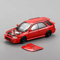 Motorhelix 1/64 Subaru Impreza Wagon WRX STI Ver. VI Cherry Blossom Red - GT Hobby Store