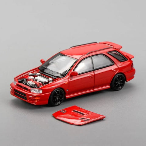 Motorhelix 1/64 Subaru Impreza Wagon WRX STI Ver. VI Cherry Blossom Red - GT Hobby Store