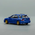 Motorhelix 1/64 Subaru Impreza Wagon WRX STI Ver. VI Rally Blue With Carbon Fiber Hood - GT Hobby Store