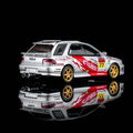 Motorhelix 1/64 Subaru Impreza Wagon WRX STI Verion VI - Cusco Livery Silver - GT Hobby Store
