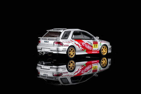 Motorhelix 1/64 Subaru Impreza Wagon WRX STI Verion VI - Cusco Livery Silver - GT Hobby Store