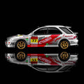 Motorhelix 1/64 Subaru Impreza Wagon WRX STI Verion VI - Cusco Livery Silver - GT Hobby Store