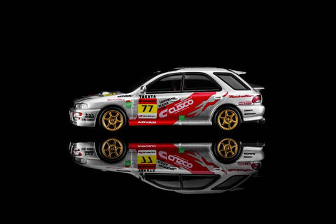 Motorhelix 1/64 Subaru Impreza Wagon WRX STI Verion VI - Cusco Livery Silver - GT Hobby Store