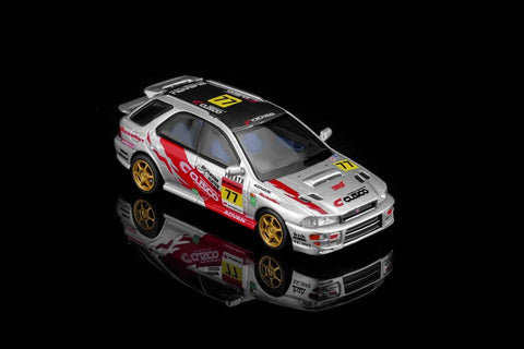 Motorhelix 1/64 Subaru Impreza Wagon WRX STI Verion VI - Cusco Livery Silver - GT Hobby Store