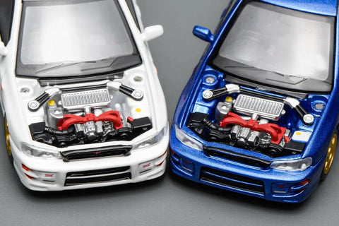 Motorhelix 1/64 Subaru Impreza Wagon WRX STI Version VI (Gc8) Customized World Rally Blue Mica - GT Hobby Store