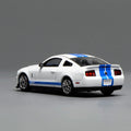 Motorhelix X Greenlight 1/64 Ford Mustang Shelby GT500 2007 White With Blue Stripe - GT Hobby Store