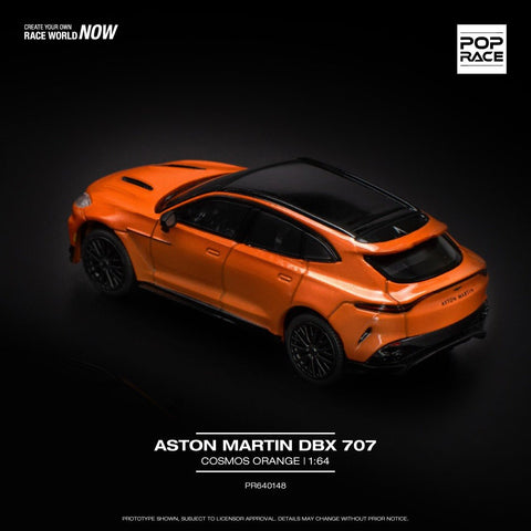 Pop Race 1/64 Aston Martin DBX 707 - Cosmos Orange - GT Hobby Store