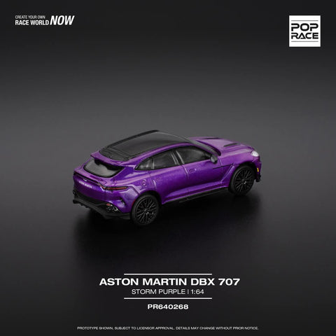 Pop Race 1/64 Aston Martin DBX 707 - Storm Purple - GT Hobby Store