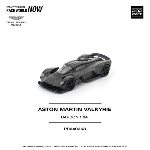 Pop Race 1/64 Aston Martin Valkyrie Carbon Edition - GT Hobby Store