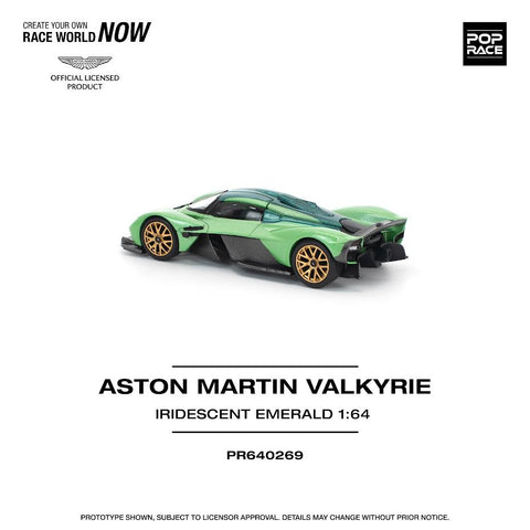 Pop Race 1/64 Aston Martin Valkyrie Iridescent Emerald - GT Hobby Store