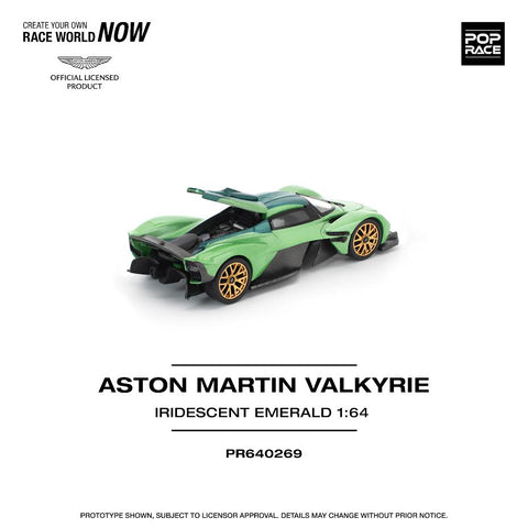 Pop Race 1/64 Aston Martin Valkyrie Iridescent Emerald - GT Hobby Store