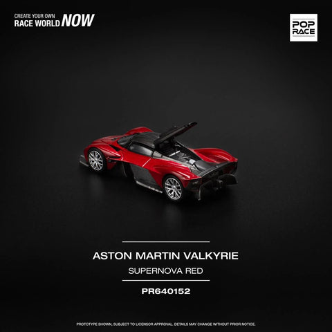 Pop Race 1/64 Aston Martin Valkyrie - Supernova Red - GT Hobby Store