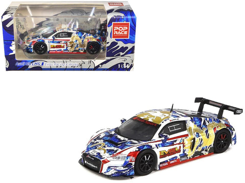 Pop Race 1/64 Audi R8 LM "Evisu X Works" Macau GT Cup 2020 Marchy Lee Presentation Car - GT Hobby Store