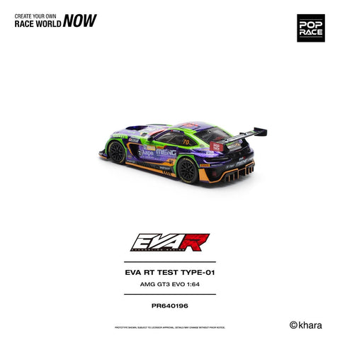 Pop Race 1/64 EVA RT Test Type-01 AMG GT3 Evo - Macau GP 2023 - GT Hobby Store