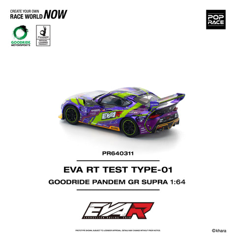 Pop Race 1/64 EVA RT Test Type-01 Goodride Pandem GR Supra - GT Hobby Store