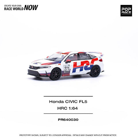 Pop Race 1/64 Honda Civic Type-R (FL5) TCR - HRC - GT Hobby Store