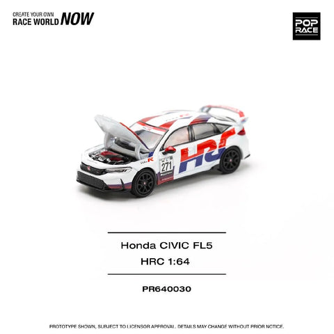 Pop Race 1/64 Honda Civic Type-R (FL5) TCR - HRC - GT Hobby Store