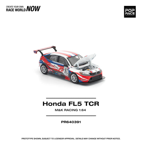 Pop Race 1/64 Honda Civic Type-R (FL5) TCR - M&K Racing - GT Hobby Store