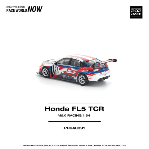 Pop Race 1/64 Honda Civic Type-R (FL5) TCR - M&K Racing - GT Hobby Store