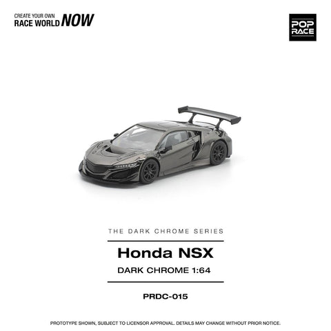 Pop Race 1/64 Honda NSX GT3 Evo22 - Dark Chrome - GT Hobby Store