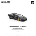 Pop Race 1/64 Lamborghini Countach LPI 800-4 Deep Black - GT Hobby Store