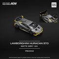 Pop Race 1/64 Lamborghini Huracan STO Matte Grey - GT Hobby Store