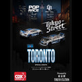 Pop Race 1/64 LB Super Silhouette S15 Silvia Silver Chrome - CDX Version - GT Hobby Store