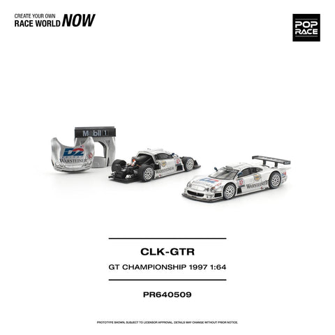 Pop Race 1/64 Mercedes-Benz AMG CLK GTR FIA GT Championship 1997 - GT Hobby Store