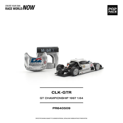 Pop Race 1/64 Mercedes-Benz AMG CLK GTR FIA GT Championship 1997 - GT Hobby Store