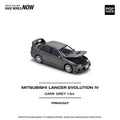 Pop Race 1/64 Mitsubishi Lancer Evolution IV Dark Grey - GT Hobby Store