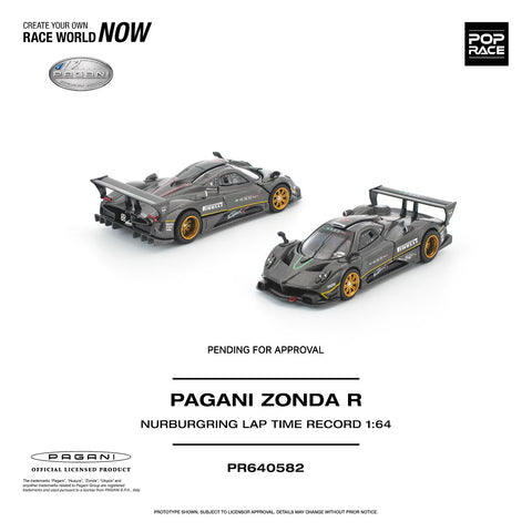 Pop Race 1/64 Pagani Zonda R Nurburgring Lap Time Record - GT Hobby Store