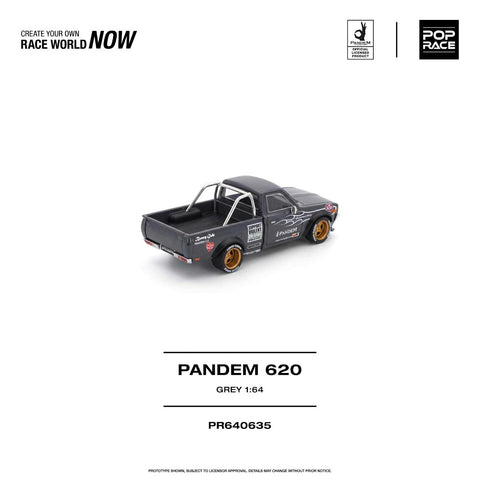 Pop Race 1/64 Pandem 620 Grey - GT Hobby Store