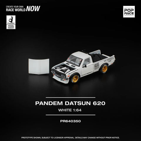 Pop Race 1/64 Pandem Datsun 620 White - GT Hobby Store