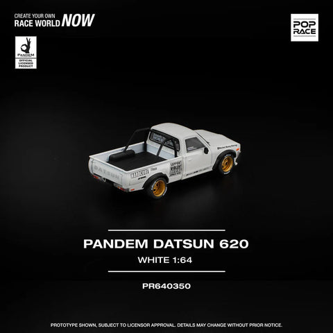 Pop Race 1/64 Pandem Datsun 620 White - GT Hobby Store