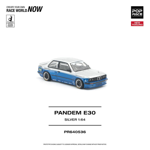 Pop Race 1/64 Pandem E30 Silver - GT Hobby Store