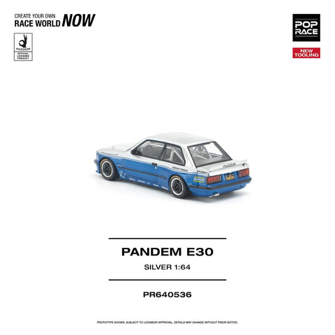 Pop Race 1/64 Pandem E30 Silver - GT Hobby Store