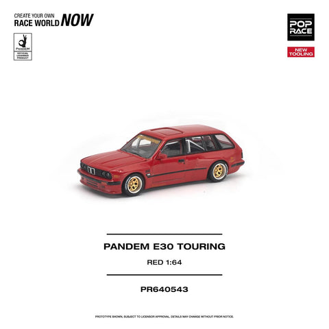 Pop Race 1/64 Pandem E30 Touring Red - GT Hobby Store