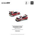 Pop Race 1/64 Pandem EG6 White Red - GT Hobby Store