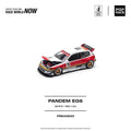 Pop Race 1/64 Pandem EG6 White Red - GT Hobby Store