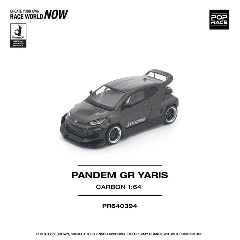 Pop Race 1/64 Pandem GR Yaris Carbon Edition - GT Hobby Store