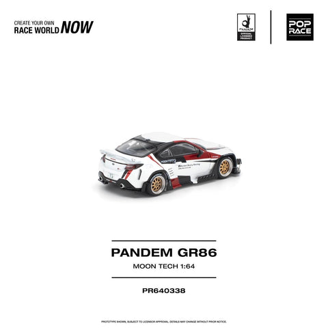 Pop Race 1/64 Pandem GR86 Moontech - GT Hobby Store