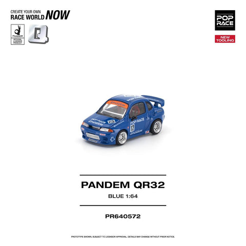 Pop Race 1/64 Pandem QR32 Blue - GT Hobby Store