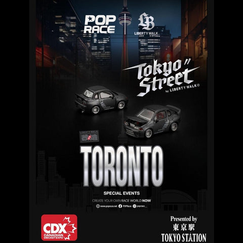 Pop Race 1/64 Pandem Rocket Bunny QR32 Metal Grey - CDX Version - GT Hobby Store