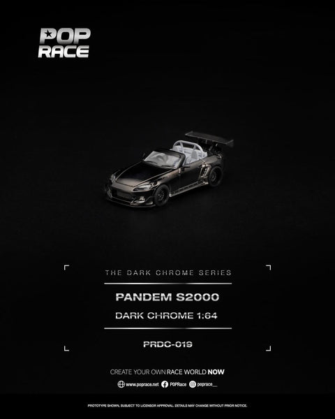 Pop Race 1/64 Pandem S2000 Dark Chrome - GT Hobby Store