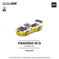 Pop Race 1/64 Pandem Silvia S13 2020 D1 Lights Yellow/White - GT Hobby Store