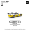 Pop Race 1/64 Pandem Silvia S13 2020 D1 Lights Yellow/White - GT Hobby Store